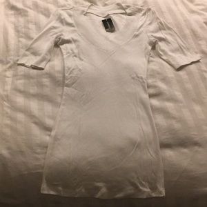 White Express Sexy Basic Vee